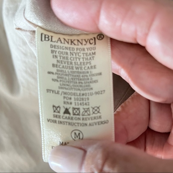 Blank NYC faux leather suede jacket size M - Picture 13 of 13